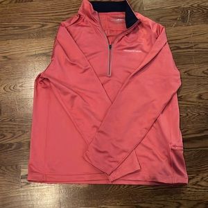 Men’s Vineyard Vines Performance 1/4 Zip - L/Passion Fruit